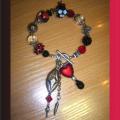 red mix - Bracelets - beadwork