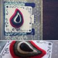 Drips drops - Brooches - felting