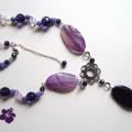 Purple dream - Necklace - beadwork
