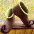 " Fall " - Shoes & slippers - felting