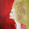 Countess Aukse - Oil painting - drawing