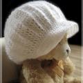 Winter hat with a visor - Hats  - needlework
