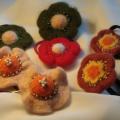 Meadow flower - Hair accessories - felting