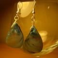Blue as the sea - Earrings - beadwork