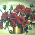 Poppies - Oil painting - drawing
