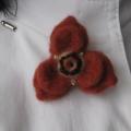 Winter colors - Brooches - felting
