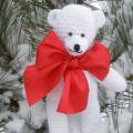 Christmas teddy bear north - Dolls & toys - needlework