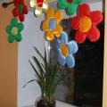 FLOWERS - Window Decor - For interior - sewing