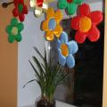 FLOWERS - Window Decor - For interior - sewing