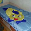 Golden fish - bedspread - For interior - sewing