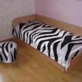Zebra - bedspread - For interior - sewing