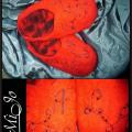 red tapkutes - Shoes & slippers - felting