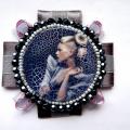 Lady Pink - Brooches - beadwork