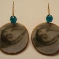 " Dudek " - Earrings - beadwork