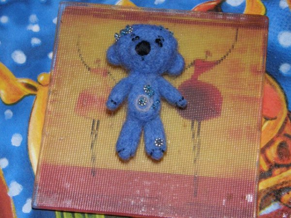 Blue meškytė-sagytė - Brooches
