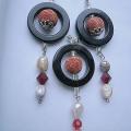 001Agatas, coral, pearls, Swarovski, stik - Kits - beadwork