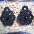 Crocheted earrings - Earrings - needlework
