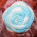 Roses ring brooch - Brooches - felting