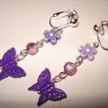 Funny butterflies - Earrings - beadwork