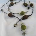 Necklace " Moss " - Necklaces - felting