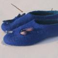 Sea depths - Shoes & slippers - felting