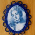 The Blue Lady - Brooches - beadwork