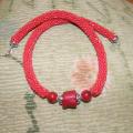 Coral tale - Necklace - beadwork