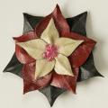Red Flower - Leather articles - making