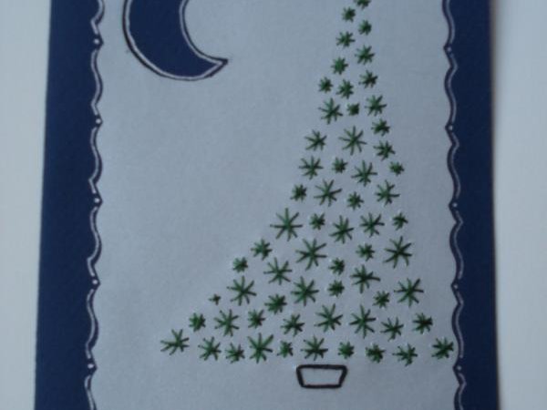 Tree moonlight - Postcard