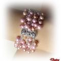 Pink pearls - Bracelets - beadwork