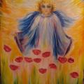 ... angel protecting children ... - Oil painting - drawing