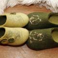 Green couple - Shoes & slippers - felting