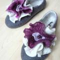 Flower. - Shoes & slippers - felting