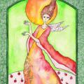 Mon ange_3 - Watercolor - drawing