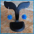 Blue Hedgehogs - Earrings - beadwork