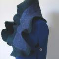 green-blue - Scarves & shawls - felting