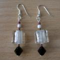 Ice cubes - Earrings - beadwork