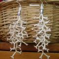 Earrings " Rusvieji corals " - Earrings - beadwork