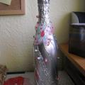 Draped butelaitis - Decorated bottles - making