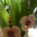 Mayflower - Earrings - needlework