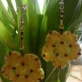 Dandelions - Earrings - needlework