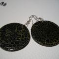 Cracked earrings - Earrings - beadwork
