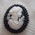 cameo " Lady " - Brooches - making