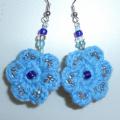 Violet 2 - Earrings - needlework