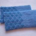 Light blue - Wristlets - knitwork