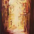 Eastern streets - Oil painting - drawing