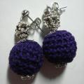 Blackberries - Earrings - needlework