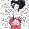 Geisha - Pictures - drawing