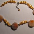 Peach - Necklace - beadwork