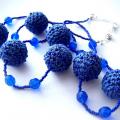 Denim - Necklace - needlework